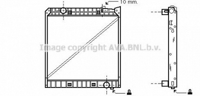 AVA QUALITY COOLING me2147 -  Радиатор, охлаждение двигателя